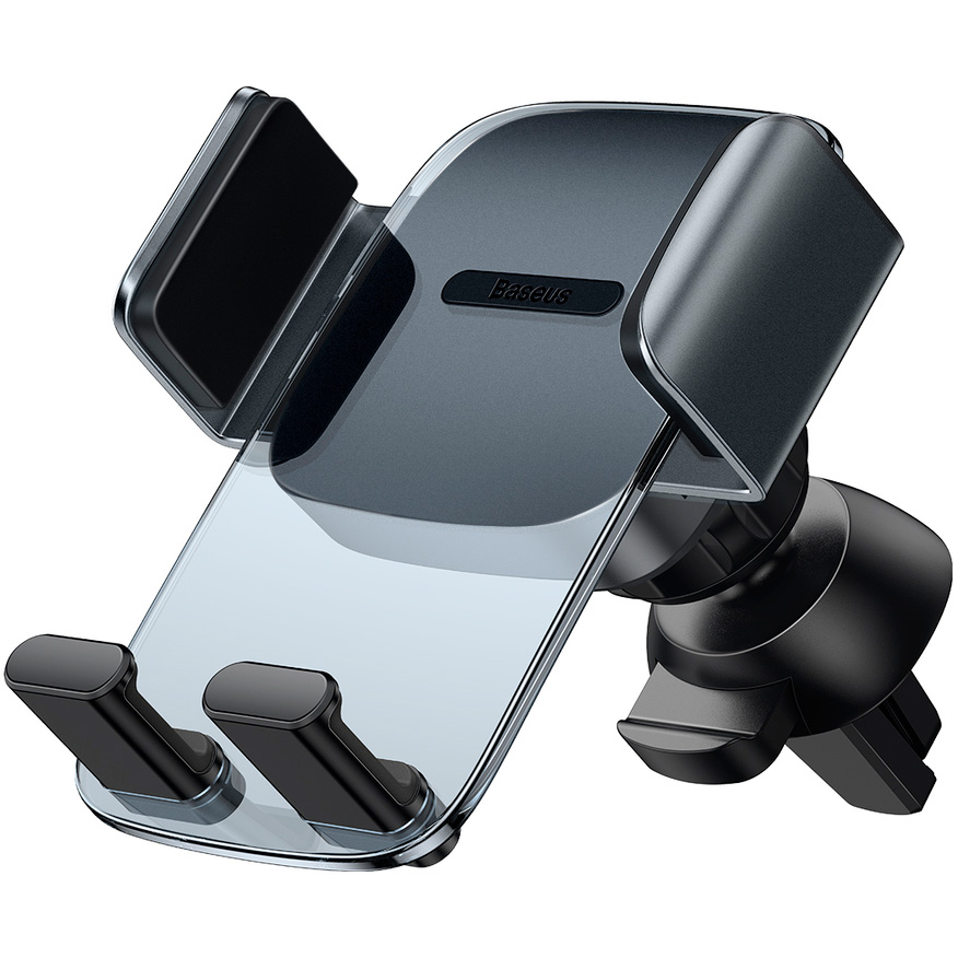 Автомобильный держатель для телефона в дефлектор Baseus Easy Control Clamp - Черный (SUYK000101)