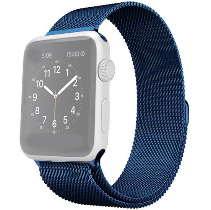 Ремешок для Apple Watch 1-6/SE 42/44 мм миланская петля InnoZone - Синий (APWTMS42-12)