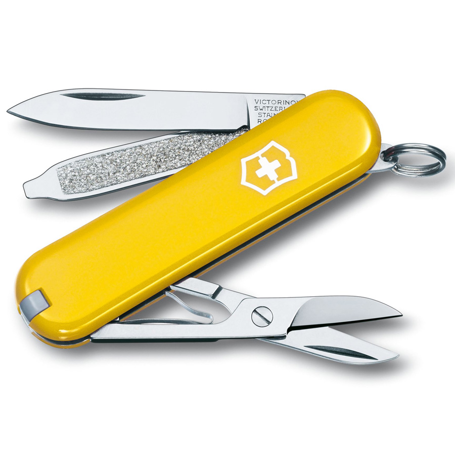 Нож перочинный 58мм Victorinox Classic - Желтый (0.6223.8)