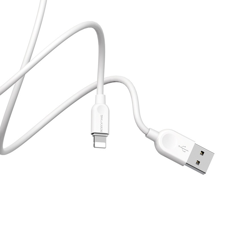 Кабель USB 2.0 A (m) - Lightning (m) 2м Borofone BX14 LinkJet - Белый