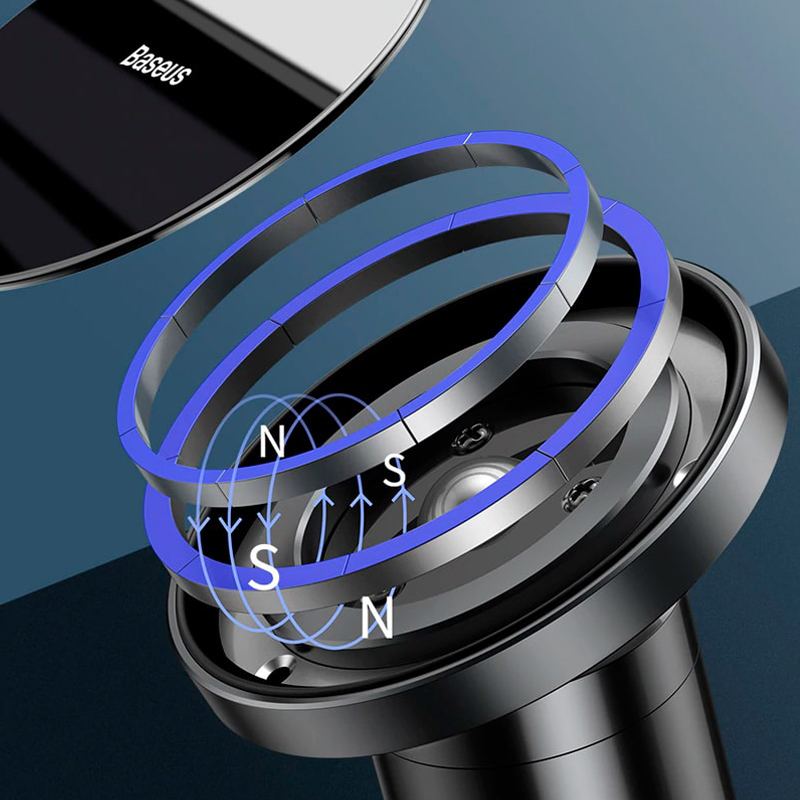 Автомобильный держатель для iPhone 12 Series магнитный Baseus Radar Magnetic - Черный (SULD-01)