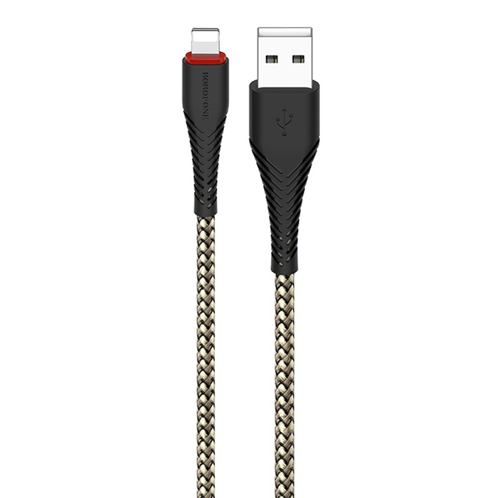 Кабель USB 2.0 A (m) - Lightning (m) 1м Borofone BX25 Powerful - Черный