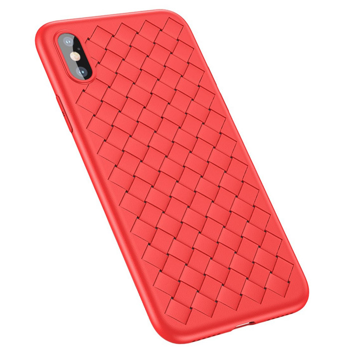 Чехол для iPhone X/XS Baseus BV Weaving - Красный (WIAPIPHX-BV09)
