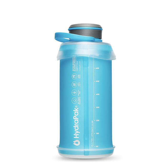 Бутылка для воды складная мягкая 0.75л HydraPak Stash - Голубая (G122HP)