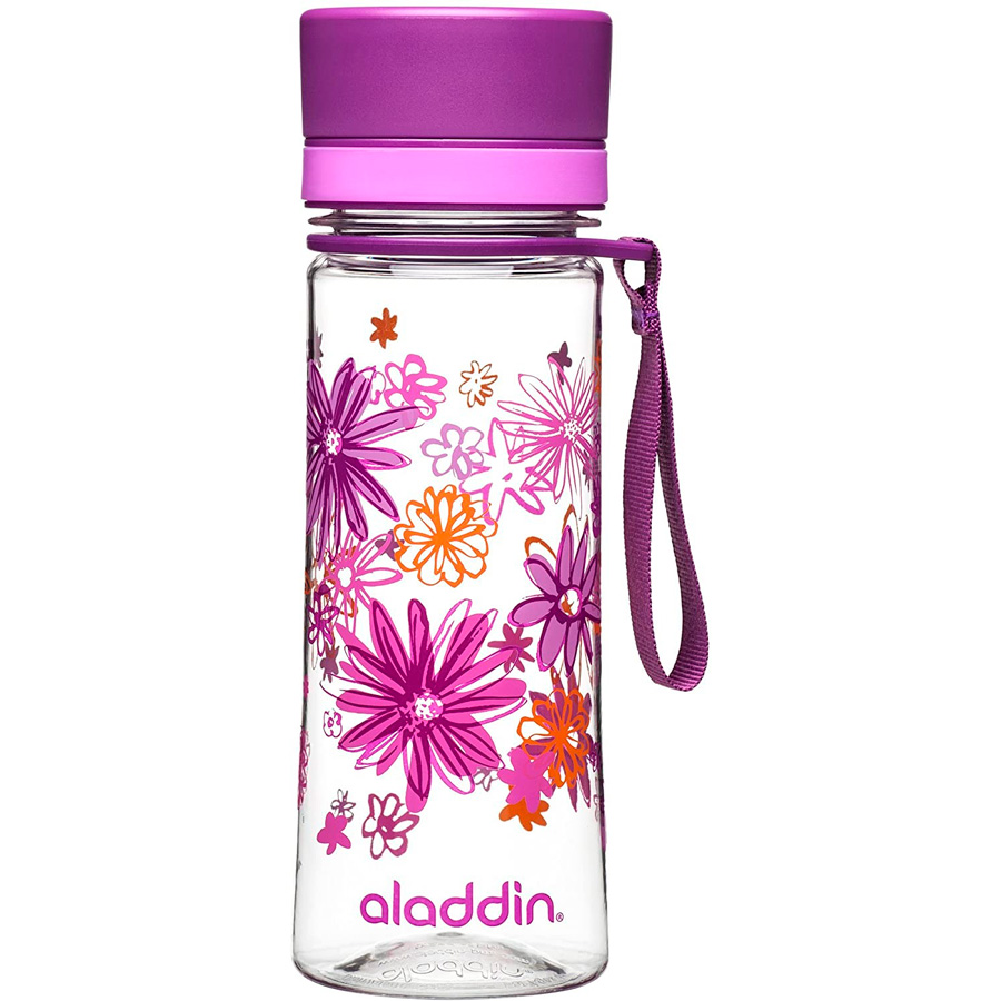 Бутылка для воды 0.35л Aladdin Aveo - Фиолетовый узор (10-01101-088)