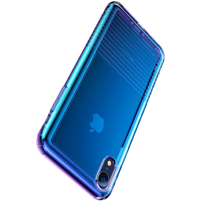 Чехол для iPhone XR Baseus Colorful Airbag Protection - Синий (WIAPIPH61-XC03)