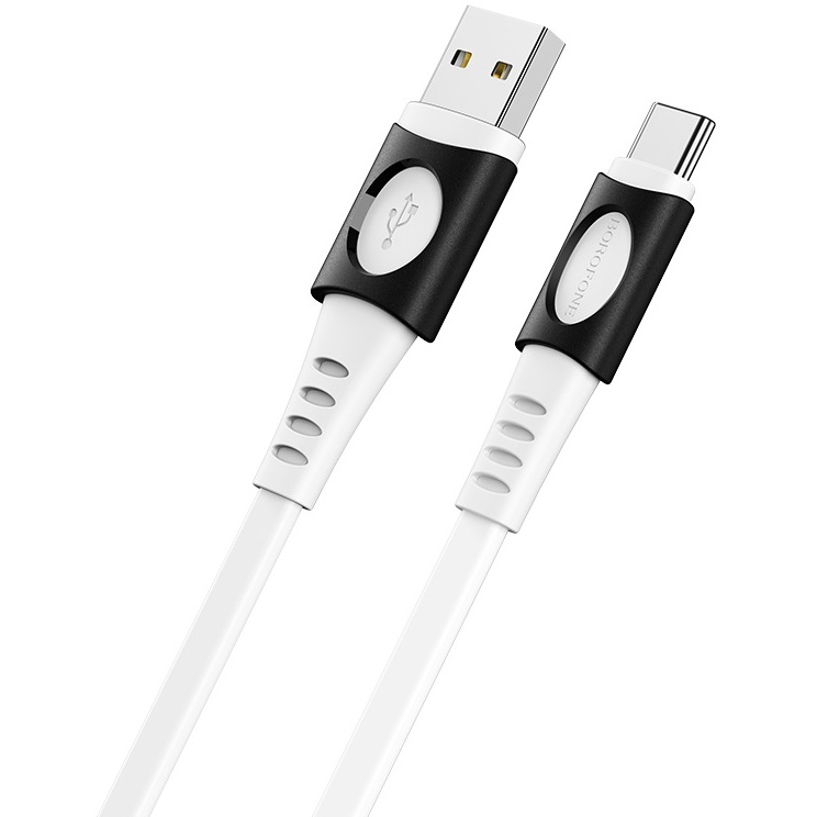 Кабель USB 2.0 A (m) - USB Type-C (m) 1м Borofone BX35 Carib - Белый