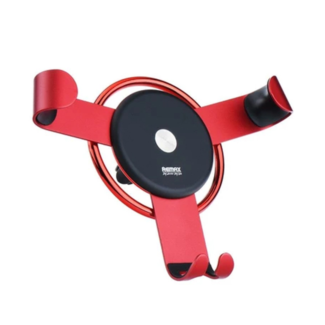 Автомобильный держатель для телефона в дефлектор Remax RM-C31 - Красный