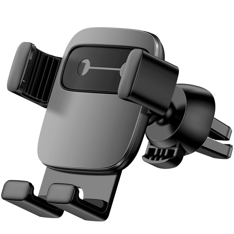 Автомобильный держатель для телефона в дефлектор Baseus Cube Gravity - Черный (SUYL-FK01)