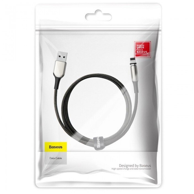 Магнитный кабель USB 2.0 A (m) - Lightning (m) 1м Baseus Zinc Magnetic Cable - Черный (CALXC-H01)