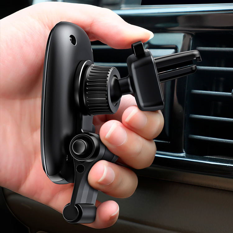 Автомобильный держатель для телефона в дефлектор магнитный Baseus Xiaochun Magnetic Car - Черный (SUCH-01)