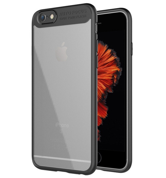 Чехол для iPhone 6/6S с прозрачной задней панелью CAFELE - Черный