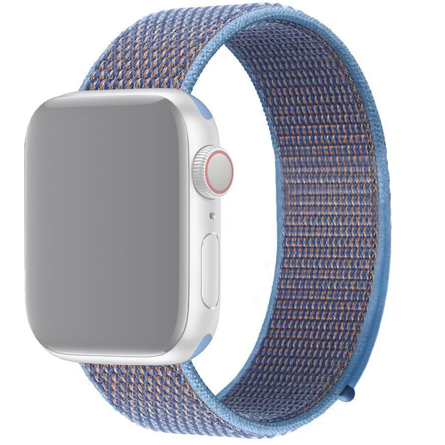Ремешок для Apple Watch 42/44/45/49 мм нейлоновый InnoZone - Лиловый/Перламутровый (APWTNY42-34)