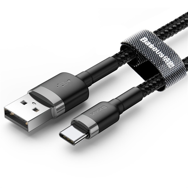 Кабель USB 2.0 A (m) - USB Type-C (m) 0.5м Baseus Cafule Series .