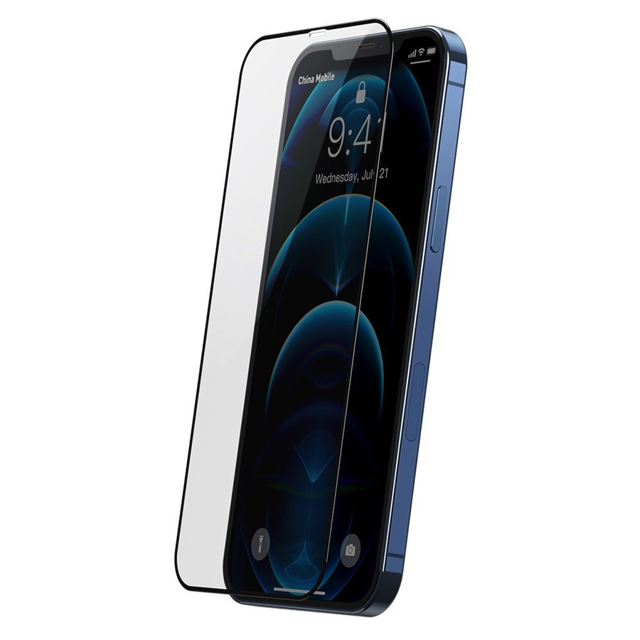 Комплект защитных стекол для iPhone 12/12 Pro 0.3мм Baseus Full-screen And Full-glass Anti-bluelight (SGAPIPH61P-KP01)