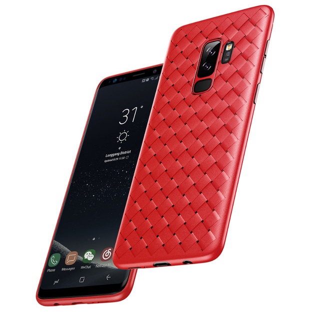 Чехол для Samsung Galaxy S9+ Baseus BV Weaving - Красный (WISAS9P-BV09)
