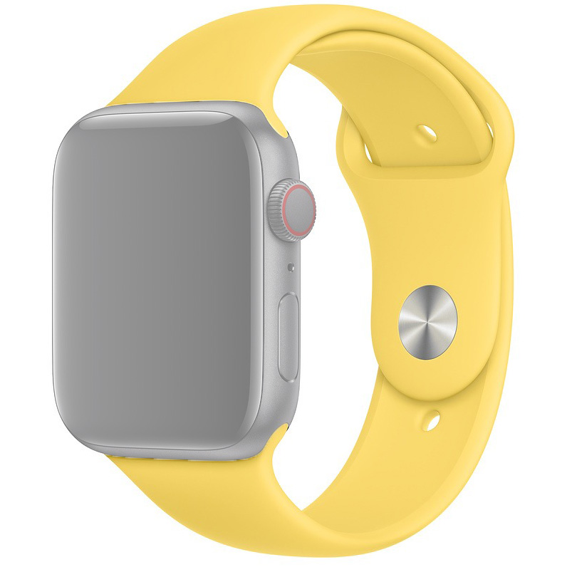 Ремешок для Apple Watch 1-6/SE 42/44 мм силиконовый InnoZone - Золотистый (APWTSI42-04)