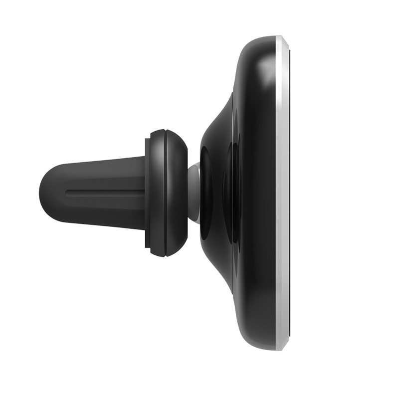 Комплект автомобильный держатель с беспроводной зарядкой II-A + чехол для iPhone X/XS Nillkin Leather Set - Черный