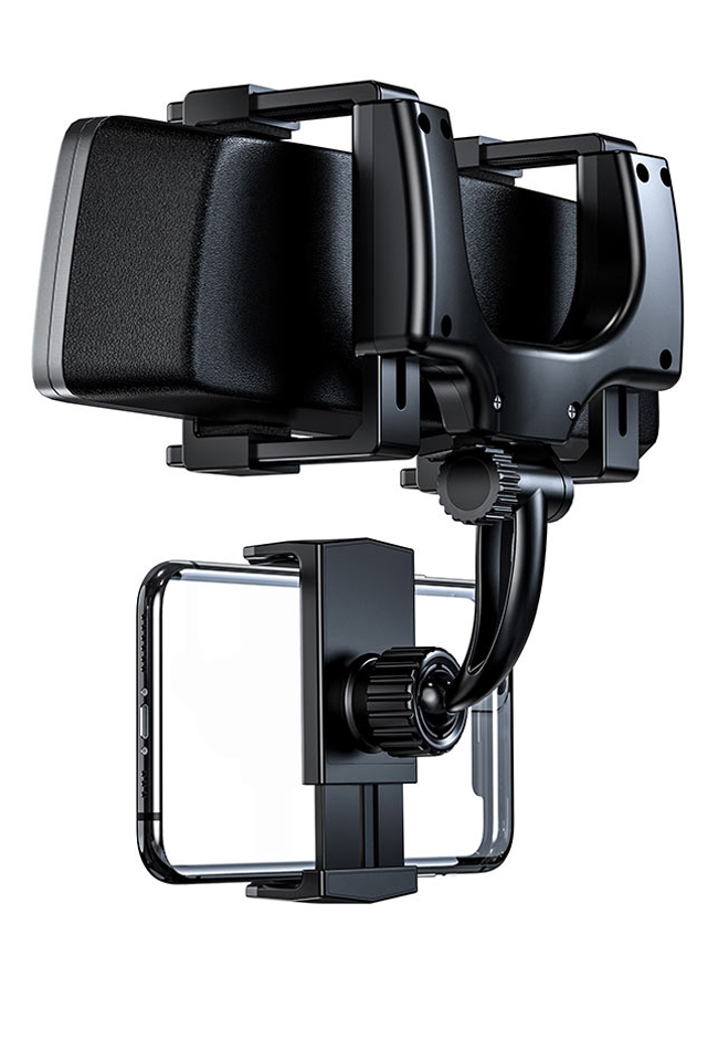 Автомобильный держатель для телефона на зеркало заднего вида Hoco CA70 Pilot - Черный