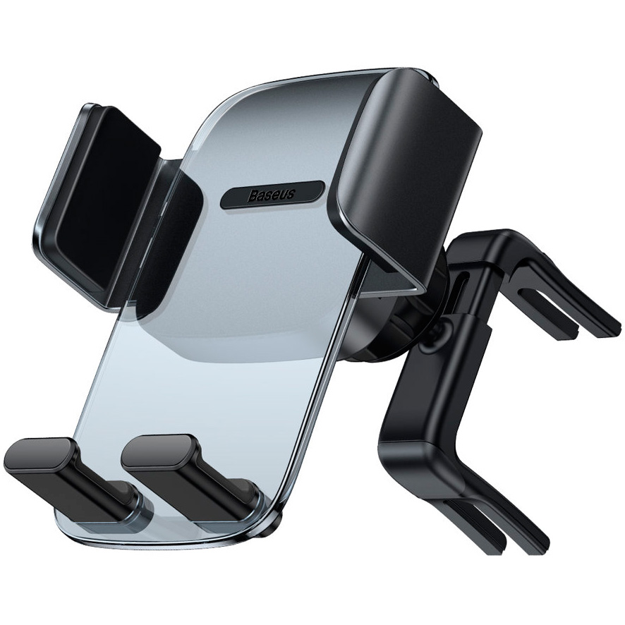 Автомобильный держатель для телефона в дефлектор Baseus Easy Control Clamp Round Air Outlet - Черный (SUYK000201)