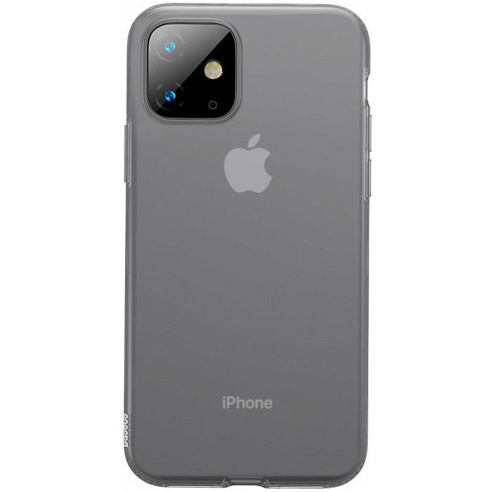 Чехол для iPhone 11 Baseus Jelly Liquid Silica Gel - Дымчатый (WIAPIPH61S-GD01)