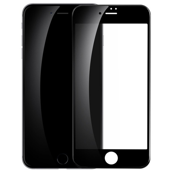 Защитное стекло для iPhone 7/8 Baseus PET Soft 3D - Черное (SGAPIPH8N-PE01)