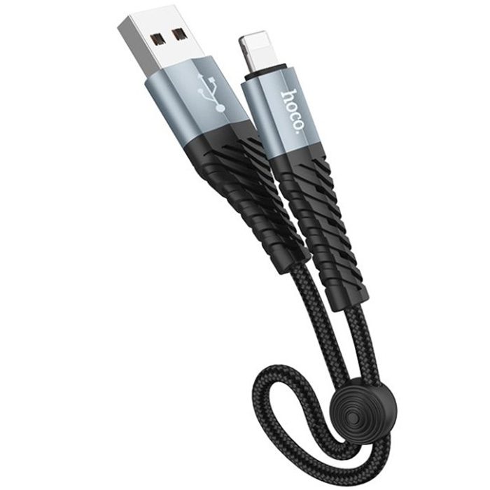 Кабель USB 2.0 A (m) - Lightning (m) 0.25м Hoco X38 Cool - Черный