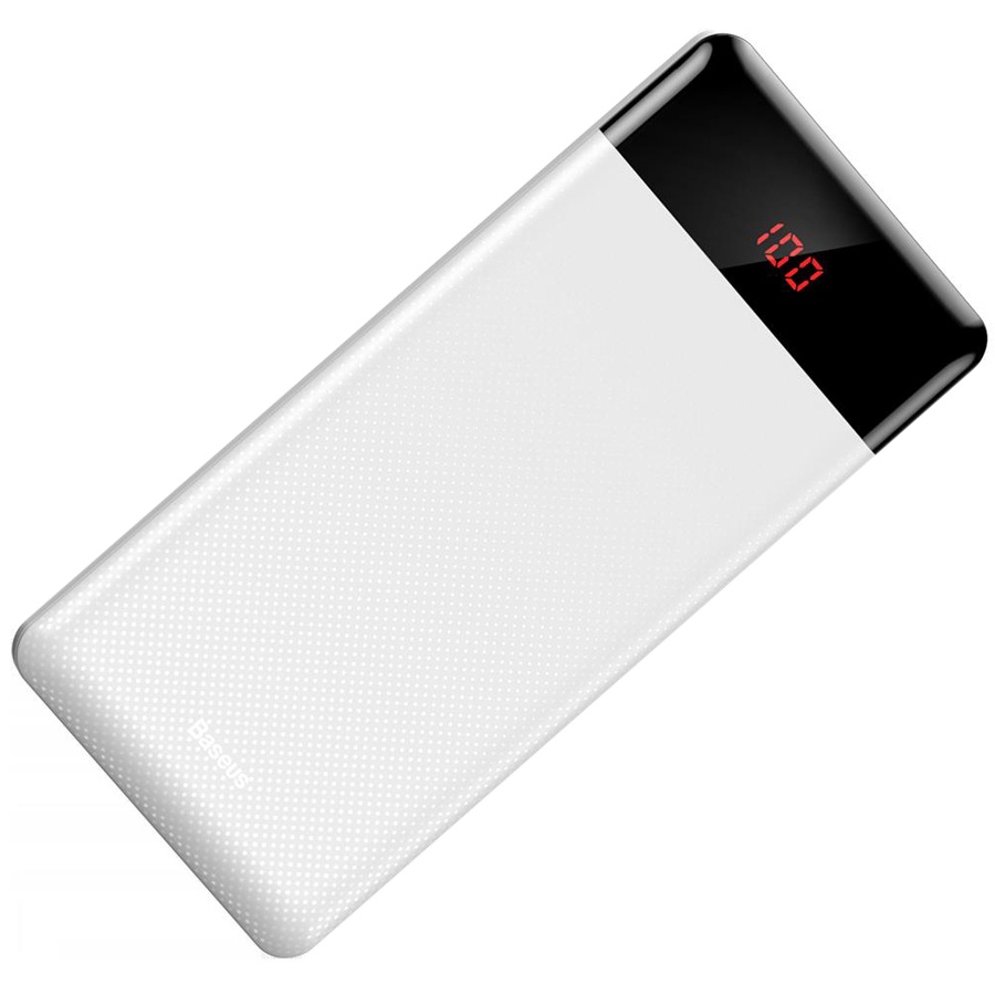 Внешний аккумулятор 10000мАч Baseus Mini Cu Digital Display - Белый (PPALL-AKU02)