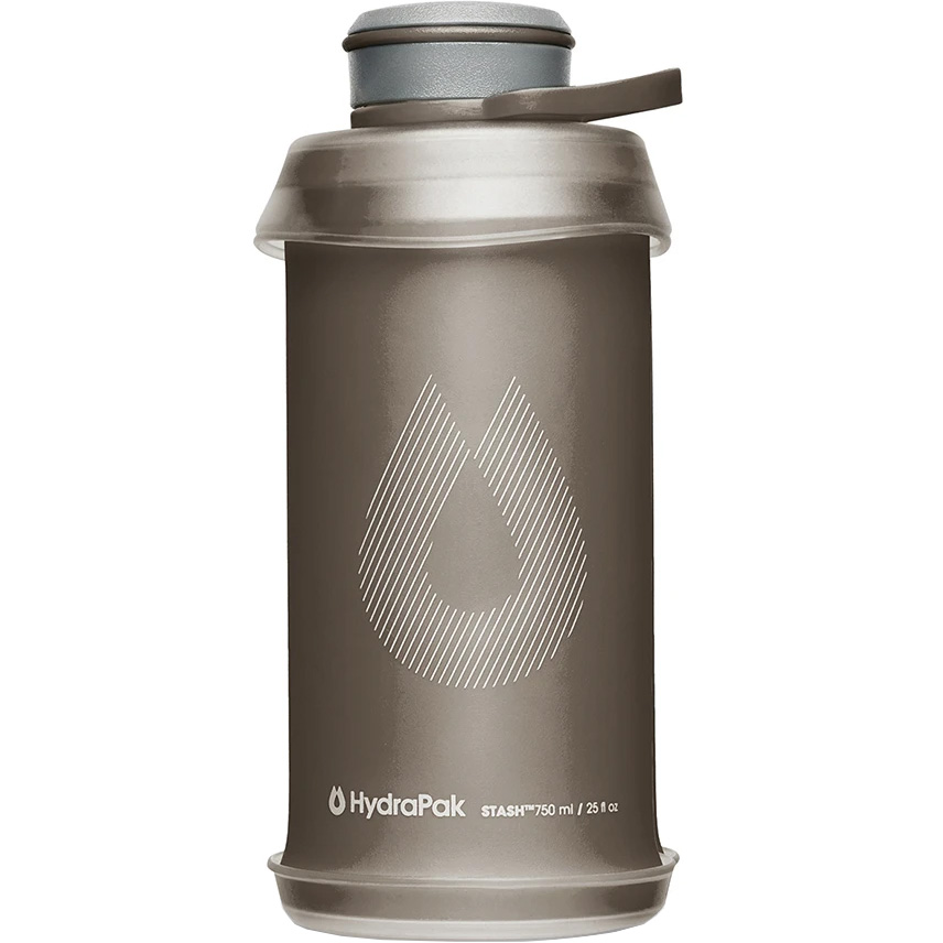 Бутылка для воды складная мягкая 0.75л HydraPak Stash - Серая (G122M)