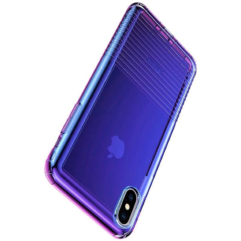 Чехол для iPhone XS Max Baseus Colorful Airbag Protection - Фиолетовый (WIAPIPH65-XC01)