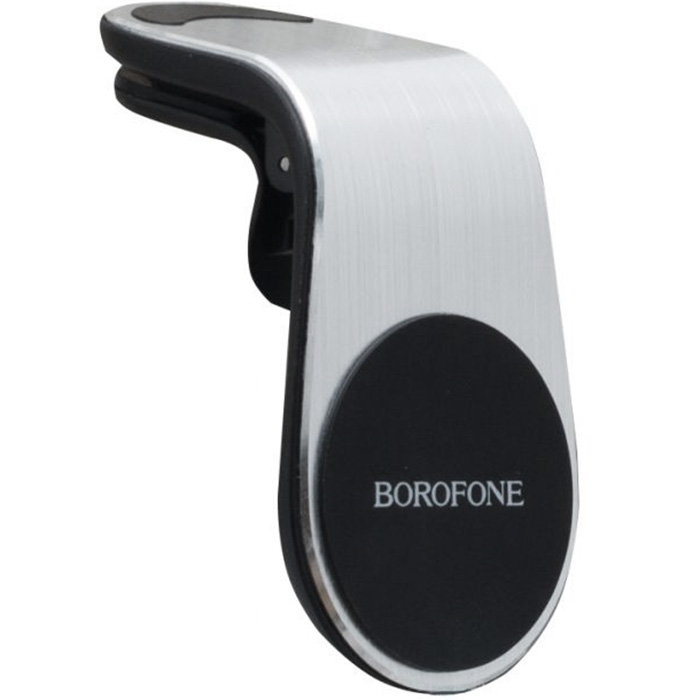 Автомобильный держатель для телефона в дефлектор магнитный Borofone BH10 - Серебристый