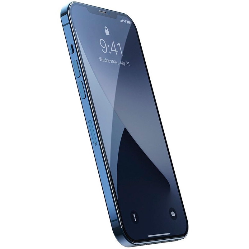 Комплект защитных стекол для iPhone 12/12 Pro 0.25мм Baseus Full-glass - Черный (SGAPIPH61P-KC01)