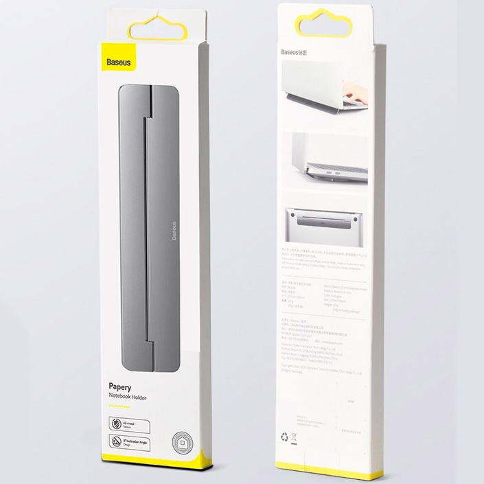 Подставка для ноутбука Baseus Papery Notebook Holder - Dark Gray (SUZC-0G)