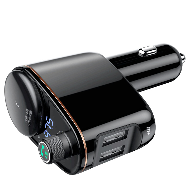 Автомобильное зарядное устройство с FM-трансмиттером 2xUSB Baseus Locomotive Bluetooth MP3 (CCALL-RH01)