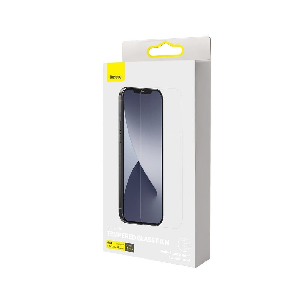 Комплект защитных стекол для iPhone 12/12 Pro 0.3мм Baseus Full-glass (SGAPIPH61P-LS02)