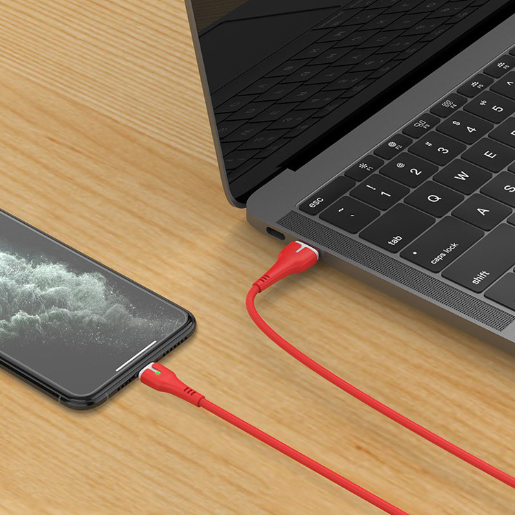 Кабель USB 2.0 A (m) - Lightning (m) 1м Hoco X45 Surplus - Красный
