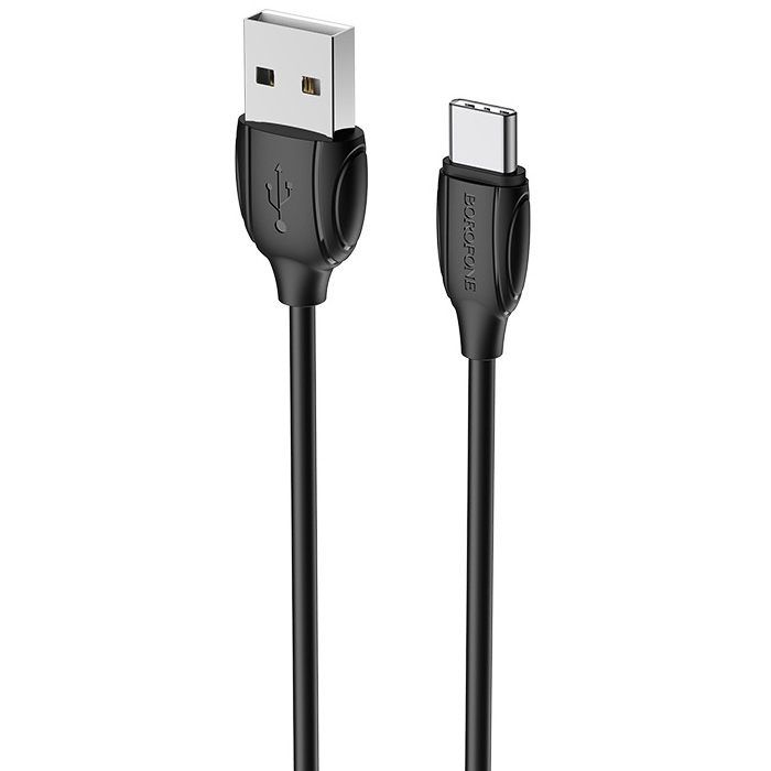 Кабель USB 2.0 A (m) - USB Type-C (m) 1м Borofone BX19 Benefit - Черный
