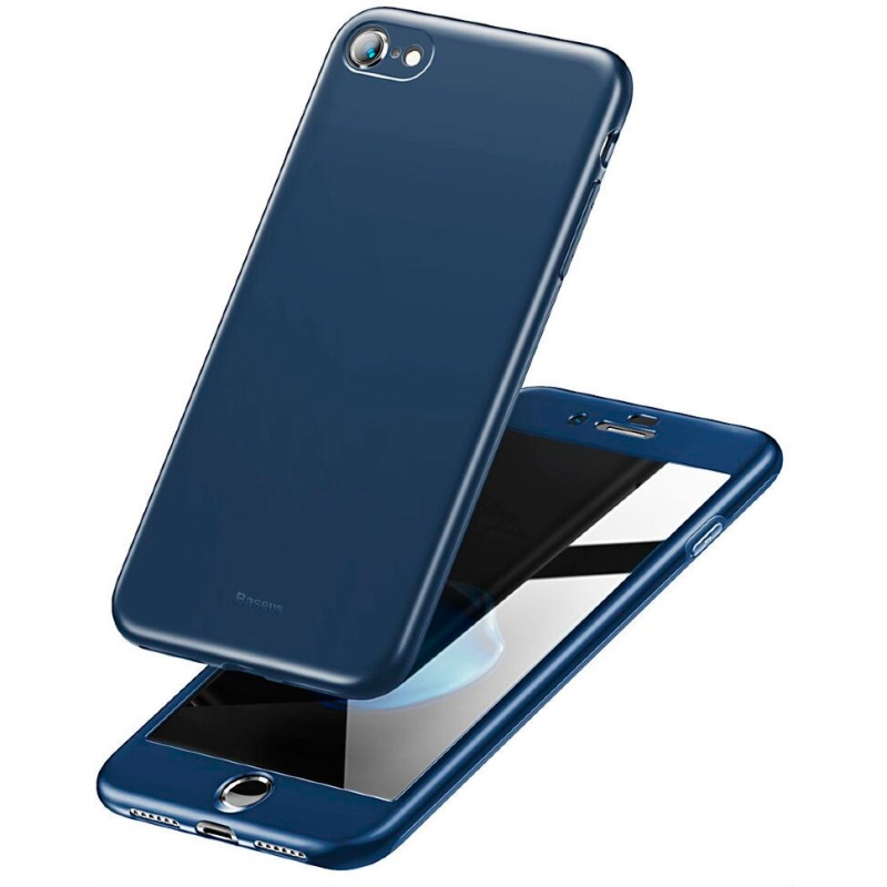Чехол для iPhone 7/8 Baseus Fully Protection - Синий (WIAPIPH8N-BA03)