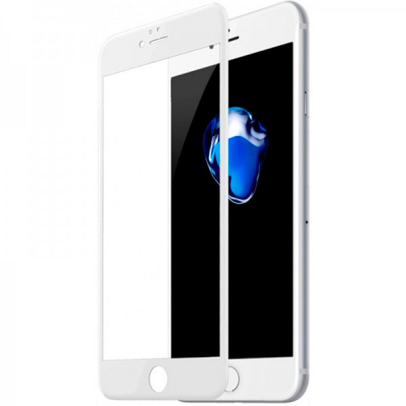 Защитное стекло для iPhone 7 Plus/8 Plus Baseus Anti-break Edge All-screen Arc-surface Anti-bluelight - Белое (SGAPIPH8P-TES02)