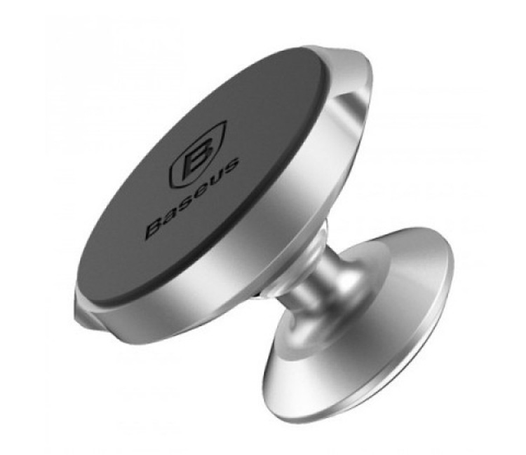 Автомобильный держатель для телефона магнитный Baseus Small Ears Series - Серебристый (SUER-B0S)