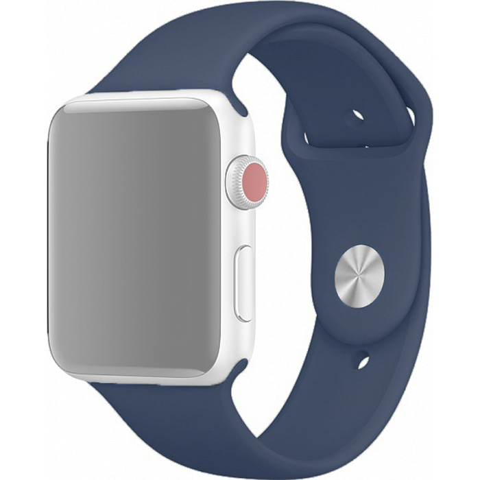 Ремешок для Apple Watch 1-6/SE 38/40/41 мм силиконовый InnoZone - Темно-синий (APWTSI38-20)