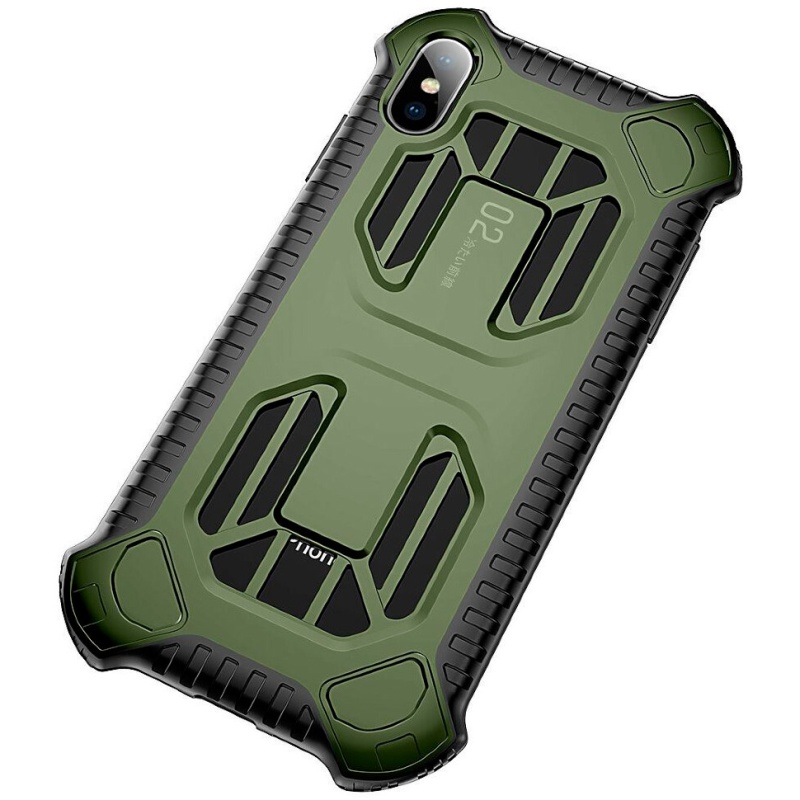 Чехол для iPhone X/XS Baseus Cold Front Cooling - Зеленый (WIAPIPH58-LF06)