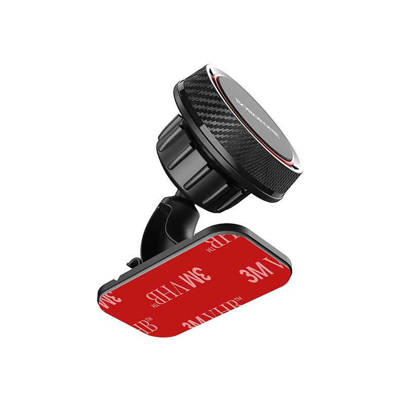 Автомобильный держатель для телефона на торпеду магнитный Borofone BH13 Journey Series - Черный/Красный