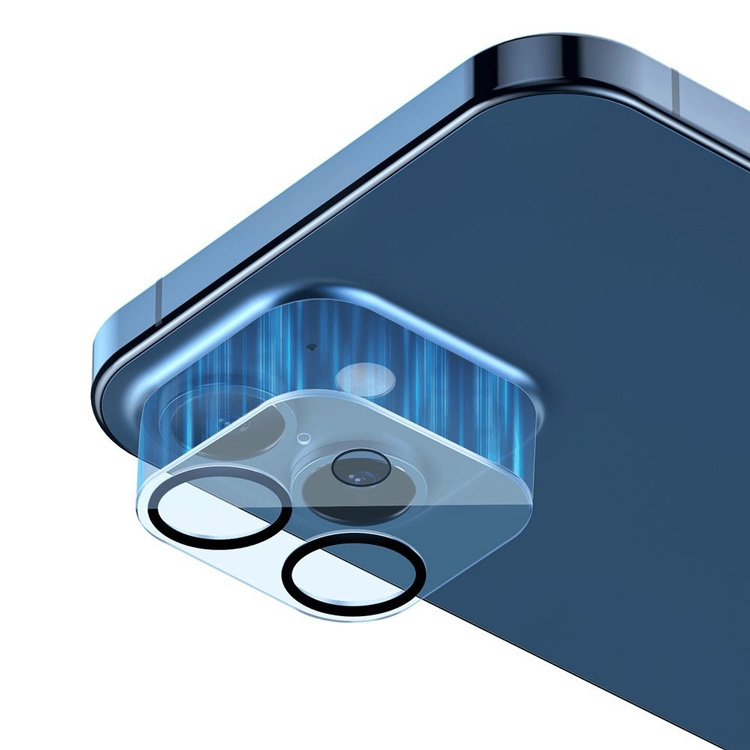 Комплект защитных стекол для камеры iPhone 12 2шт Baseus Full-frame (SGAPIPH61N-AJT02)