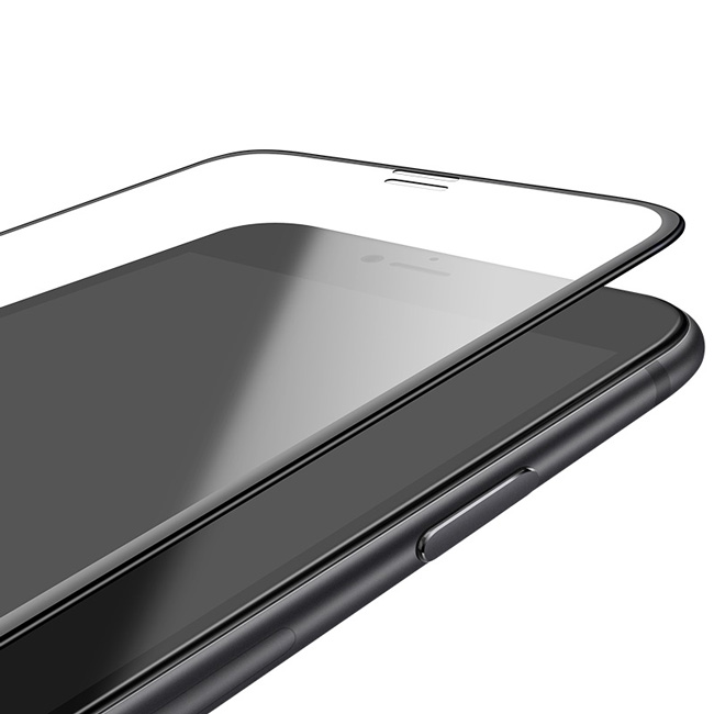 Защитное стекло для iPhone 6 Plus/6S Plus/7 Plus/8 Plus Hoco Narrow Edges 3D - Черное