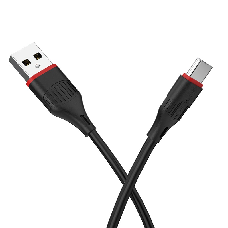 Кабель USB 2.0 A (m) - USB Type-C (m) 1м Borofone BX17 Enjoy - Черный