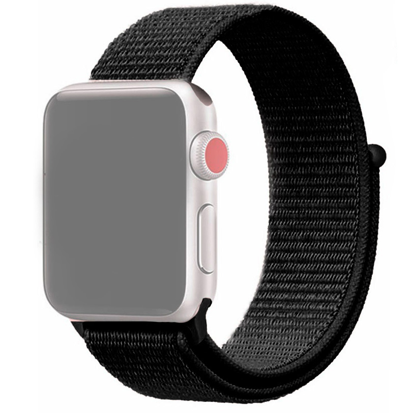 Ремешок для Apple Watch 38/40/41 мм нейлоновый InnoZone - Черный (APWTNY38-26)