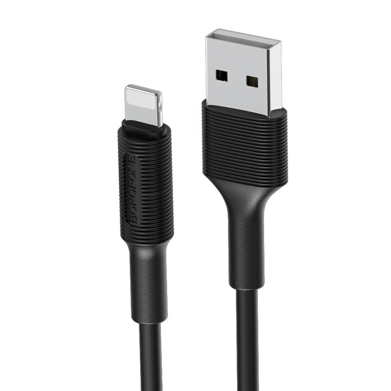 Кабель USB 2.0 A (m) - Lightning (m) 1м Borofone BX1 EzSync - Черный