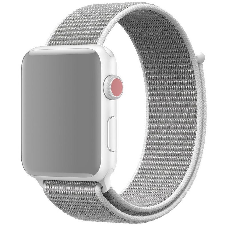 Ремешок для Apple Watch 42/44/45/49 мм нейлоновый InnoZone - Морская Ракушка (APWTNY42-30)