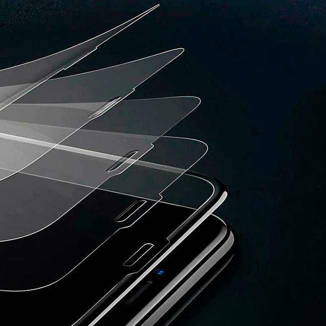 Защитное стекло для iPhone 11 Pro Max/XS Max Baseus Full-screen Curved Frosted - Черное (SGAPIPH65-KM01)